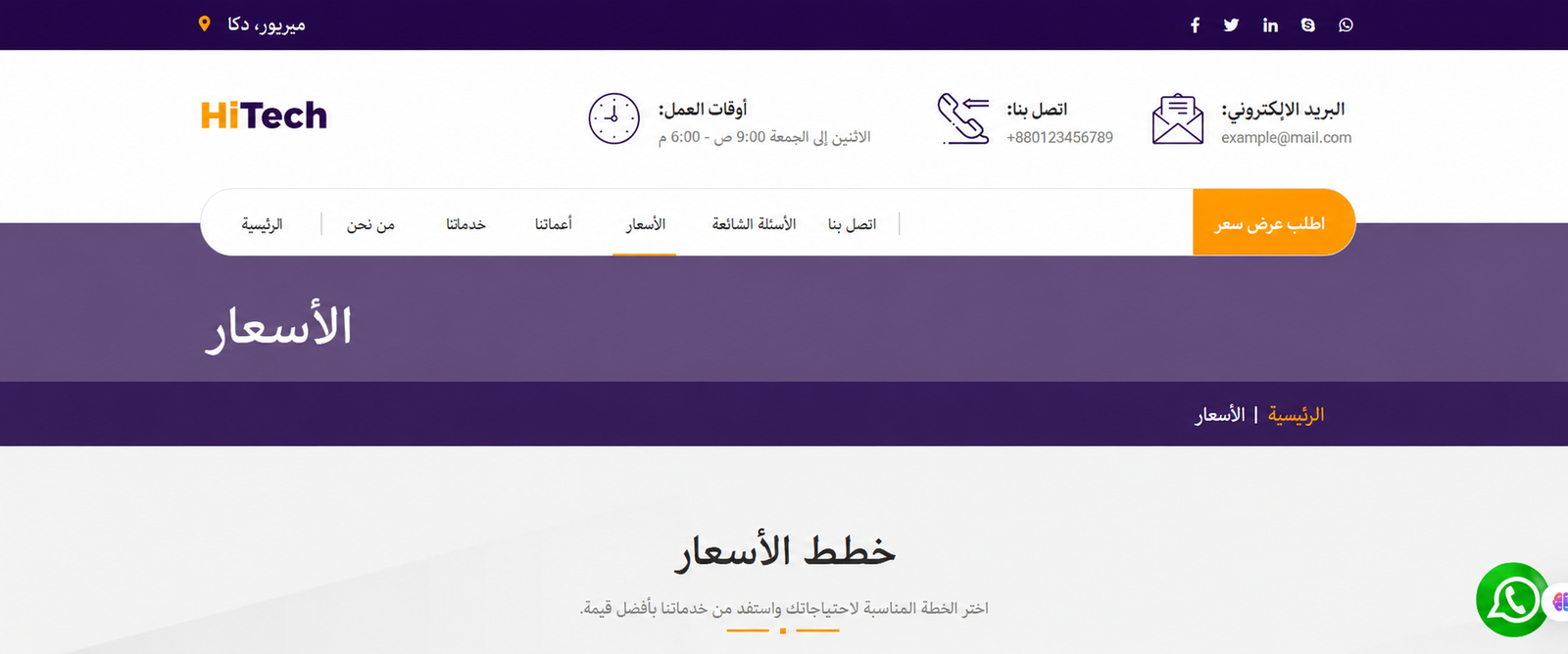 معاينة BOROOZ Business CMS